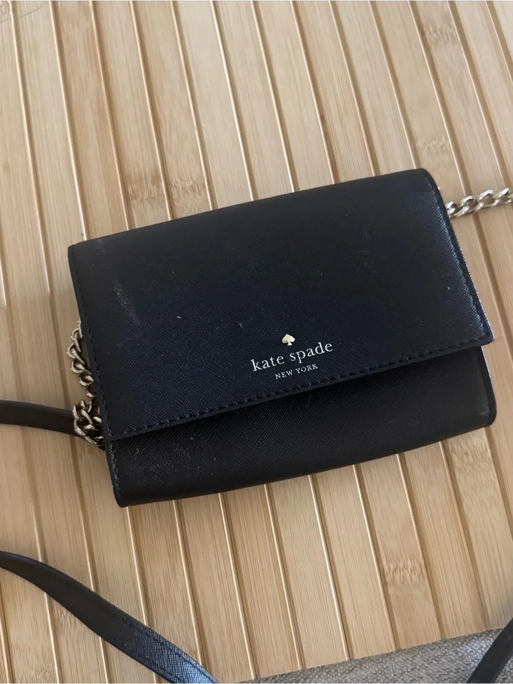 KATE SPADE Cedar Street Cami Crossbody Bag Black Women Size Small Everyday